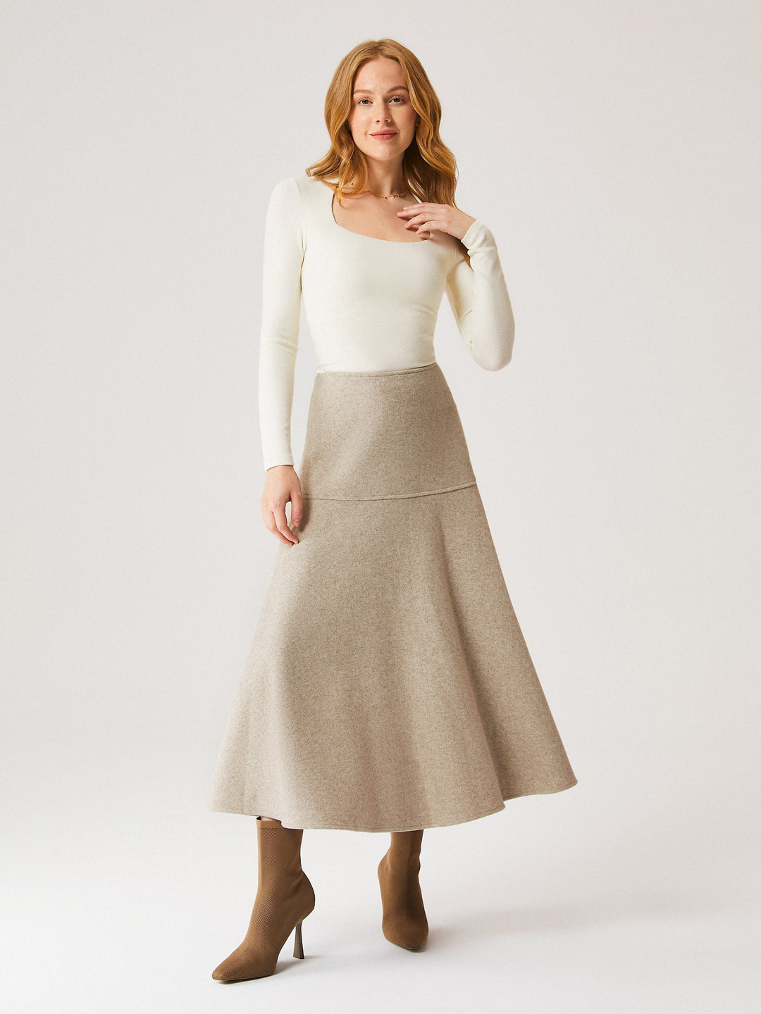 Maison Delcourt™ | Jupe longue évasée