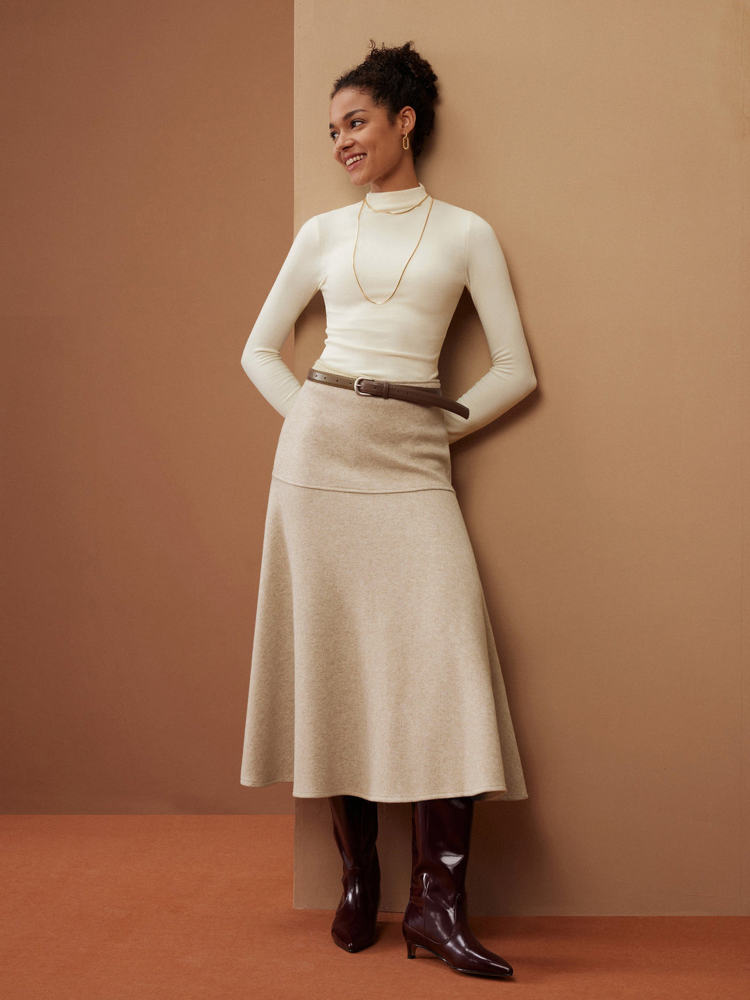 Maison Delcourt™ | Jupe longue évasée