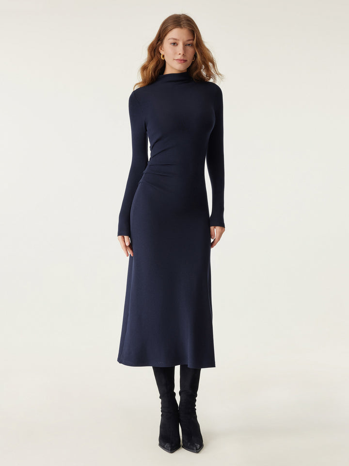 Maison Delcourt ™ | Robe midi à manches longues